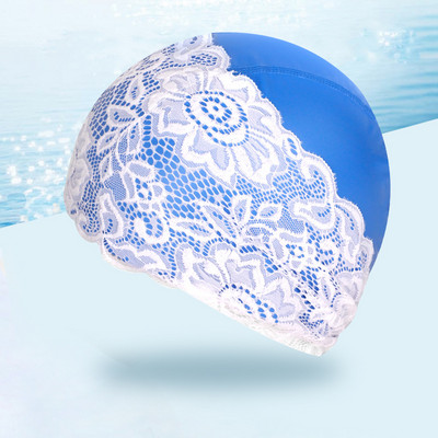 Naiste ujumismüts Ujumismüts Ujumismüts Pits Lill Veekindel PU kattekangas Basseini mütsid Kaitske pikkade juustega kõrvu naistele