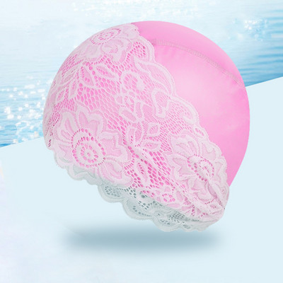 Naiste ujumismüts Ujumismüts Ujumismüts Pits Lill Veekindel PU kattekangas Basseini mütsid Kaitske pikkade juustega kõrvu naistele