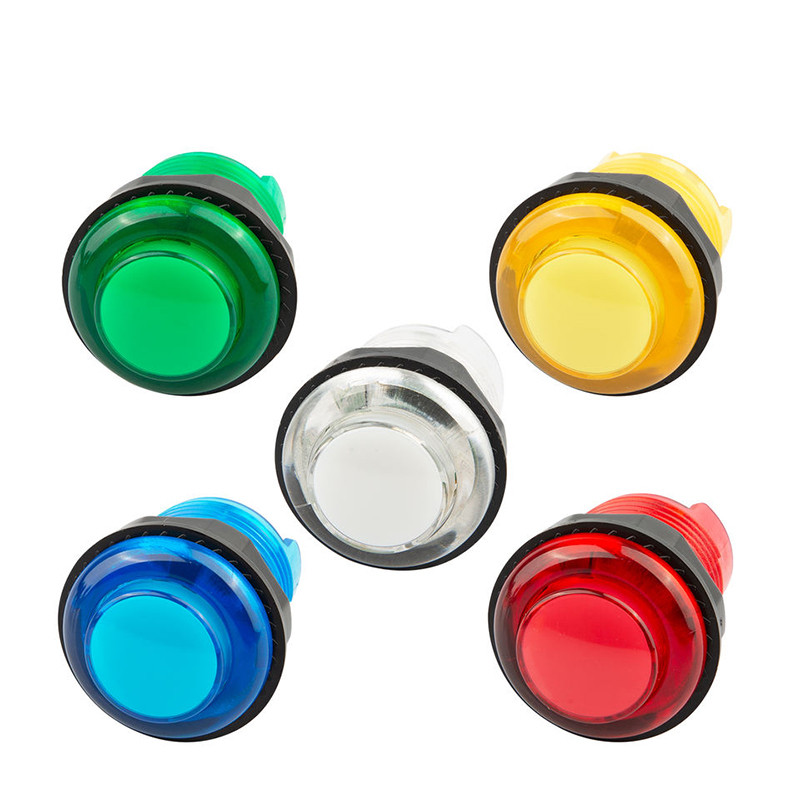 5PCS 28mm LED Arcade Push Button Arcade Start Prekidač 5V/12V Osvijetljeni gumb Arcade Cabinet Dodaci