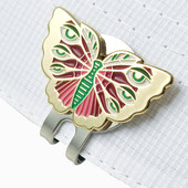 Golden Butterfly golflabda jelzők mágneses kalapkapcsokkal Gyönyörű golfajándékok golfozóknak Prémium golfkiegészítők golfozóknak