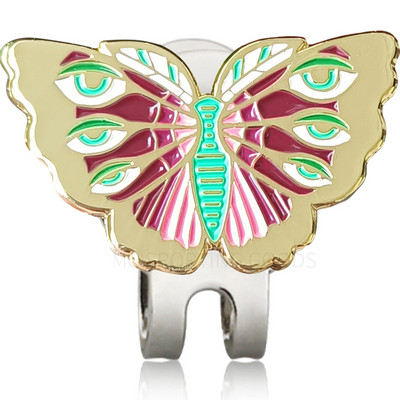 Golden Butterfly golflabda jelzők mágneses kalapkapcsokkal Gyönyörű golfajándékok golfozóknak Prémium golfkiegészítők golfozóknak