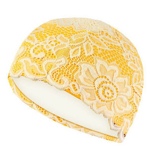 Női csipke úszósapka úszómedence strandvédő fülek haj vízálló PU fürdősapka női lányoknak hosszú hajú női úszósapka