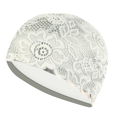 Női csipke úszósapka úszómedence strandvédő fülek haj vízálló PU fürdősapka női lányoknak hosszú hajú női úszósapka