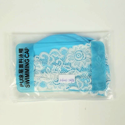 Női csipke úszósapka úszómedence strandvédő fülek haj vízálló PU fürdősapka női lányoknak hosszú hajú női úszósapka
