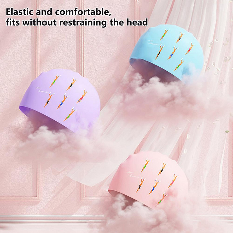 Καπέλο κολύμβησης σιλικόνης ενηλίκων Ελαστικό αδιάβροχο υπερελαφρύ προστατευτικό σκούφο κολύμβησης Αξεσουάρ κολύμβησης Καπέλο κολύμβησης για ενήλικες