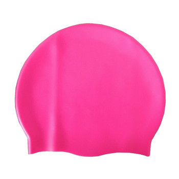 Силиконова шапка за плуване Детска водоустойчива цветна детска дълга коса Спортна високоеластична детска шапка за басейн за жени Мъже
