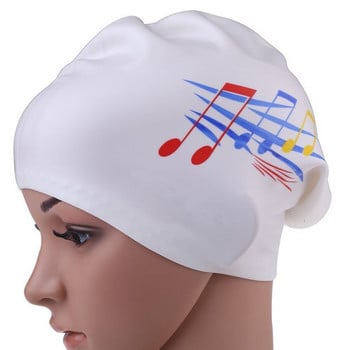 Шапка за плуване с дълга коса за жени Изключително голяма гумена силиконова водоустойчива шапка за момичета Професионални шапки за гмуркане Оборудване за шапка за басейн