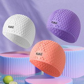 Úszómedence sapka Szakadásálló úszósapka Környezetbarát vízcsepp kialakítás Kényelmes hosszú hajvédő úszósapka