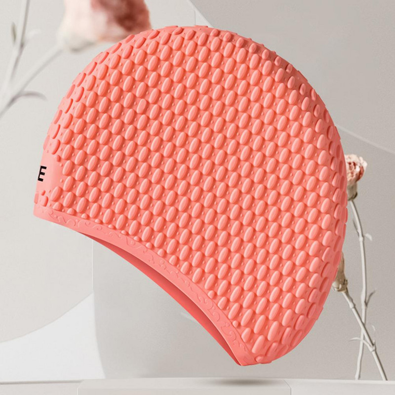 Úszómedence sapka Szakadásálló úszósapka Környezetbarát vízcsepp kialakítás Kényelmes hosszú hajvédő úszósapka