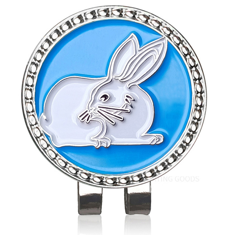 Odvojivi marker za golf Slatki horoskopski uzorak zeca s magnetskom kapom i kopčom Dodaci za golf Legirani marker za muškarce i žene Poklon