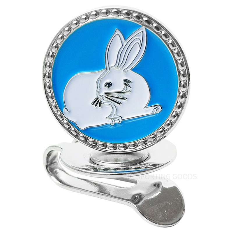 Odvojivi marker za golf Slatki horoskopski uzorak zeca s magnetskom kapom i kopčom Dodaci za golf Legirani marker za muškarce i žene Poklon