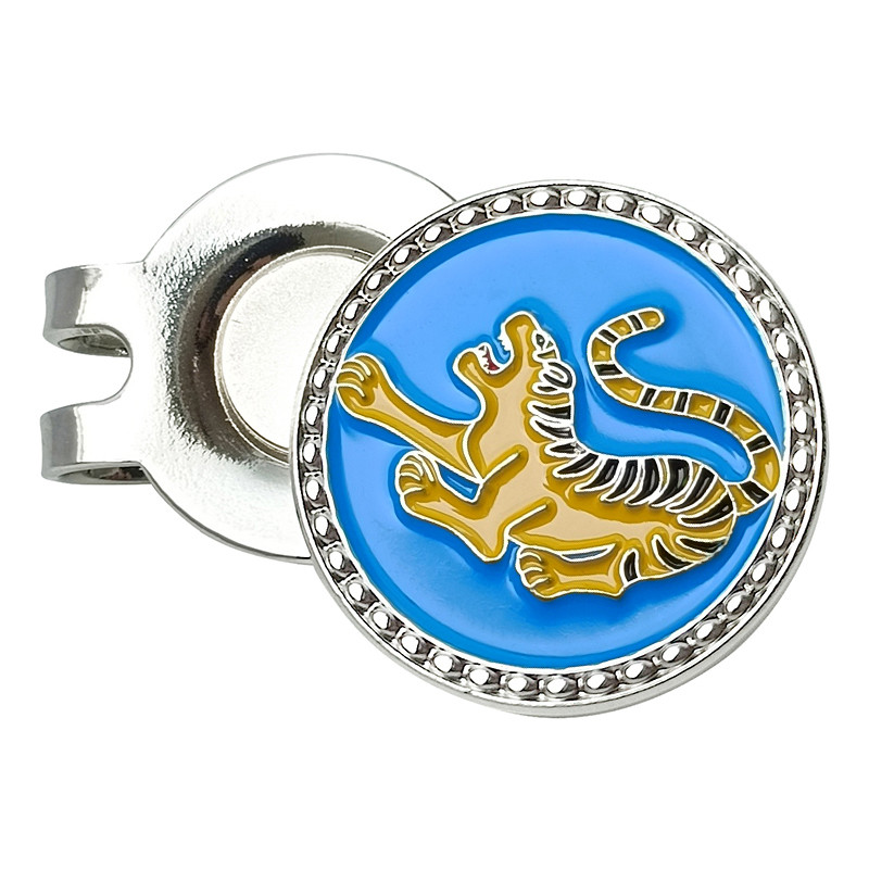 Nuimamas golfo kamuoliukų žymeklis Kinijos drakonas tigras, kinų talismanas su magnetiniais skrybėlės dangtelio segtukais Dovana golfo žaidėjams berniukams mergaitėms vaikams