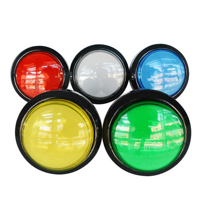 5db Árkád Nyomógomb 45mm Kerek Mikrokapcsolóval 5 színű Másolás SANWA Multi Arcade MAME Jamma játékgéphez