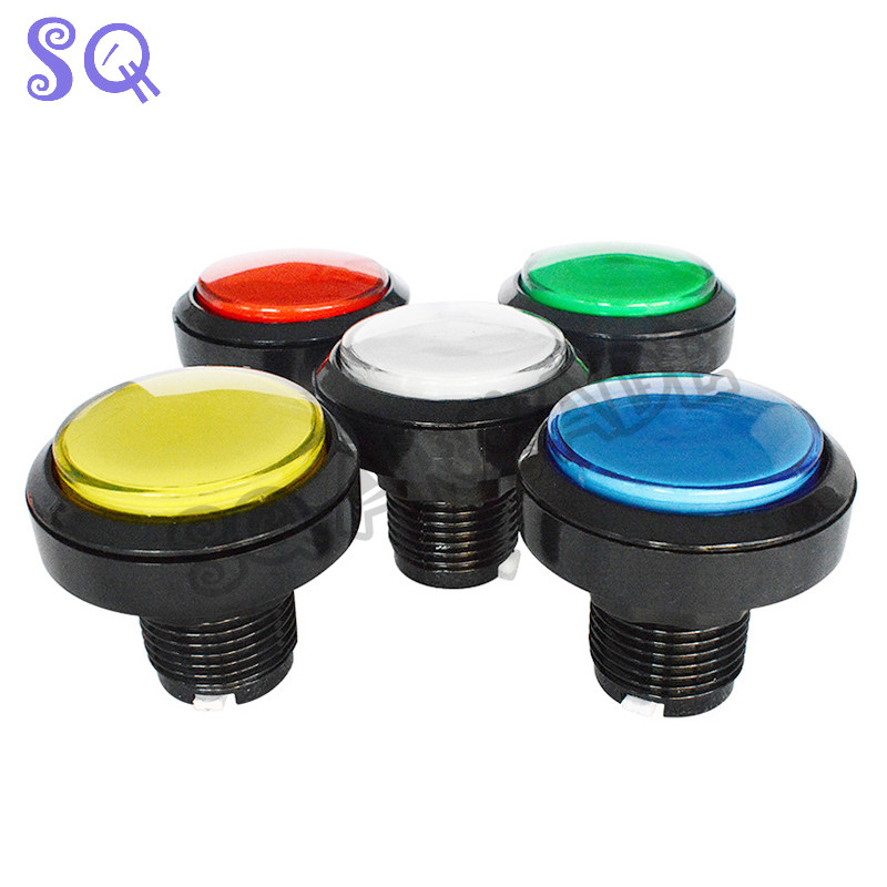 5db Árkád Nyomógomb 45mm Kerek Mikrokapcsolóval 5 színű Másolás SANWA Multi Arcade MAME Jamma játékgéphez