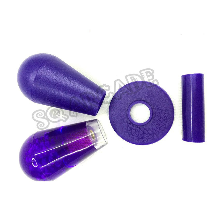 1 rinkinys arkadinio vairasvirtės dalių svirties ovalus šikšnosparnio viršus + vairasvirtės apsauginė įvorė + purpurinė dulkių tarpinė, skirta kovos žaidimo lazdai