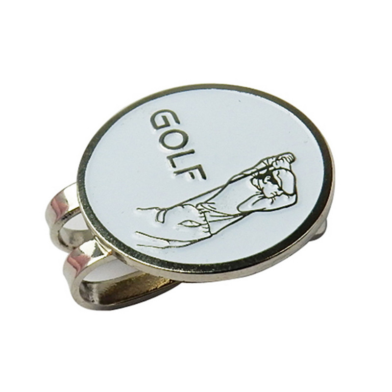 Klasikiniai golfo žaidėjo raštų kamuoliukų žymekliai One Putt Hat Clip Clamp Tėvo dienai