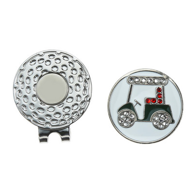 1 tk Crystal Diamond automustriga golfipalli marker koos magnetilise mütsiklambriga markeritega golfimängijad kingitus meestele naistele lastele golfitarvikud