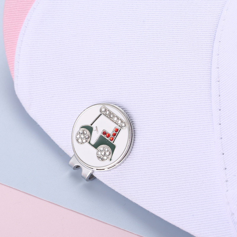 1 tk Crystal Diamond automustriga golfipalli marker koos magnetilise mütsiklambriga markeritega golfimängijad kingitus meestele naistele lastele golfitarvikud