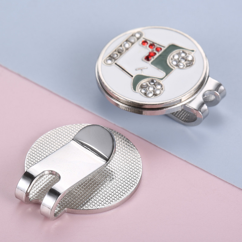 1 tk Crystal Diamond automustriga golfipalli marker koos magnetilise mütsiklambriga markeritega golfimängijad kingitus meestele naistele lastele golfitarvikud