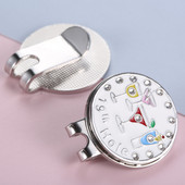 24 mm golfipalli marker magnetilise mütsiklambriga markeritega, kristallist teemantmustriga kingitus meestele naistele lastele golfimängijatele golfitarvikud