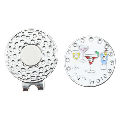 24 mm golfipalli marker magnetilise mütsiklambriga markeritega, kristallist teemantmustriga kingitus meestele naistele lastele golfimängijatele golfitarvikud
