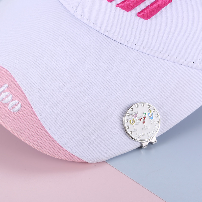 24 mm golfipalli marker magnetilise mütsiklambriga markeritega, kristallist teemantmustriga kingitus meestele naistele lastele golfimängijatele golfitarvikud