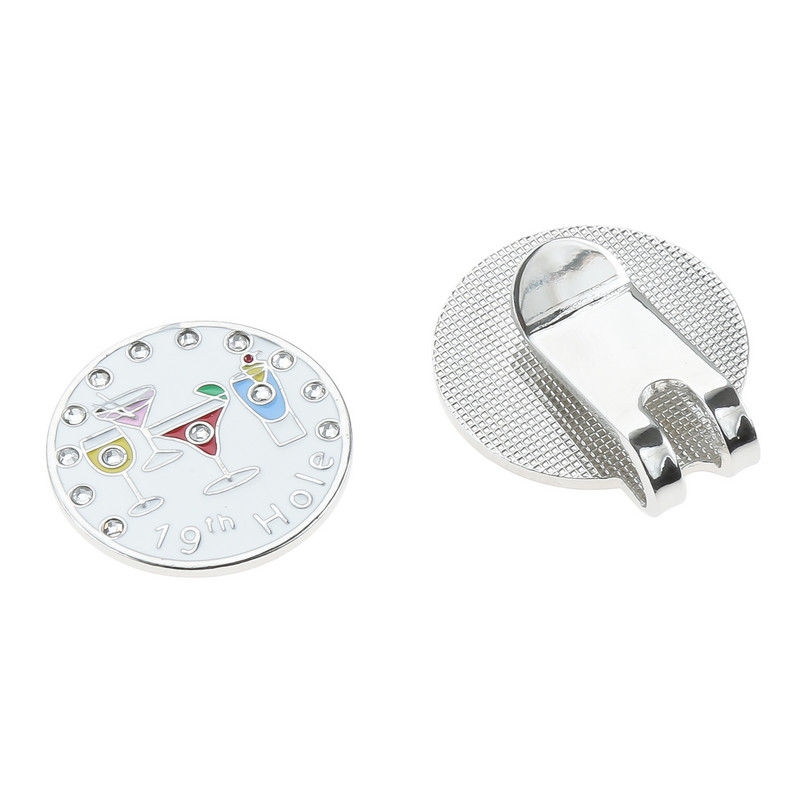 24 mm golfipalli marker magnetilise mütsiklambriga markeritega, kristallist teemantmustriga kingitus meestele naistele lastele golfimängijatele golfitarvikud