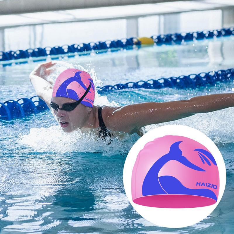 23x21cm univerzális felnőtt úszó férfi női hosszú haj úszósapka sport fülvédő úszósapka huzat