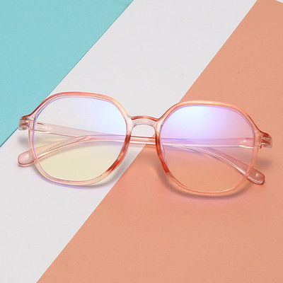 Naiste meeste sinise valguse vastane ruudukujulised blokeerivad prillid ülikerged läbipaistvad arvuti suure raamiga prillid