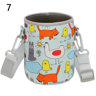 1vnt sportinio vandens butelio dangtelio dėklas, izoliuotas maišelio puodelio maišelis, nešiojamas vakuuminis stiklinis puodelio rankovės sportinis kempingo lauko aksesuaras