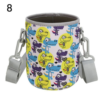 1vnt sportinio vandens butelio dangtelio dėklas, izoliuotas maišelio puodelio maišelis, nešiojamas vakuuminis stiklinis puodelio rankovės sportinis kempingo lauko aksesuaras