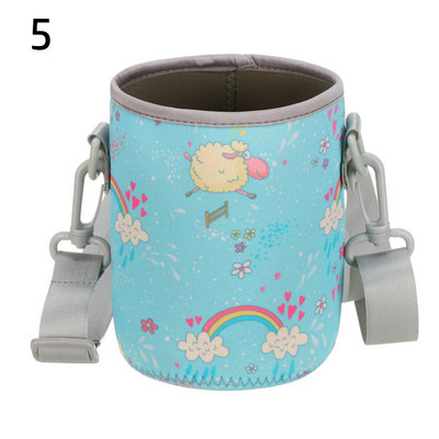 1vnt sportinio vandens butelio dangtelio dėklas, izoliuotas maišelio puodelio maišelis, nešiojamas vakuuminis stiklinis puodelio rankovės sportinis kempingo lauko aksesuaras