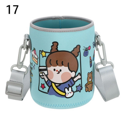 1vnt sportinio vandens butelio dangtelio dėklas, izoliuotas maišelio puodelio maišelis, nešiojamas vakuuminis stiklinis puodelio rankovės sportinis kempingo lauko aksesuaras