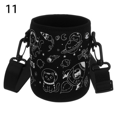 1vnt sportinio vandens butelio dangtelio dėklas, izoliuotas maišelio puodelio maišelis, nešiojamas vakuuminis stiklinis puodelio rankovės sportinis kempingo lauko aksesuaras