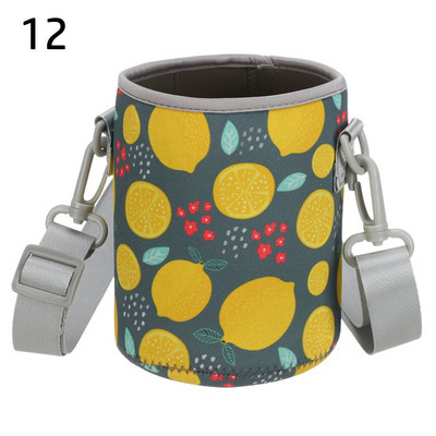 1vnt sportinio vandens butelio dangtelio dėklas, izoliuotas maišelio puodelio maišelis, nešiojamas vakuuminis stiklinis puodelio rankovės sportinis kempingo lauko aksesuaras