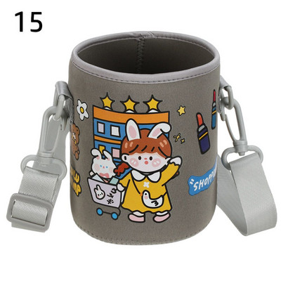 1vnt sportinio vandens butelio dangtelio dėklas, izoliuotas maišelio puodelio maišelis, nešiojamas vakuuminis stiklinis puodelio rankovės sportinis kempingo lauko aksesuaras