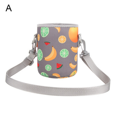 1vnt sportinio vandens butelio dangtelio dėklas, izoliuotas maišelio puodelio maišelis, nešiojamas vakuuminis stiklinis puodelio rankovės sportinis kempingo lauko aksesuaras