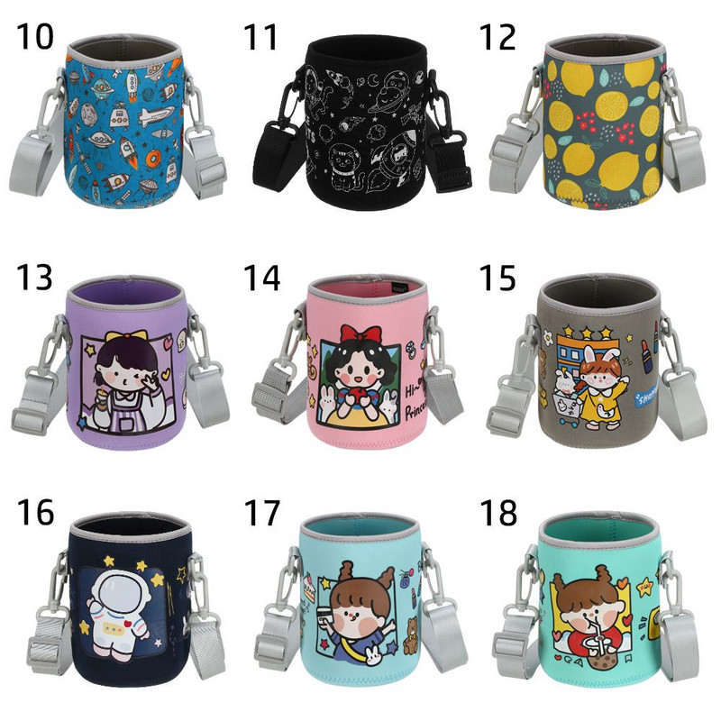 1vnt sportinio vandens butelio dangtelio dėklas, izoliuotas maišelio puodelio maišelis, nešiojamas vakuuminis stiklinis puodelio rankovės sportinis kempingo lauko aksesuaras