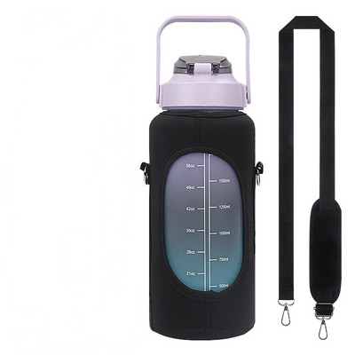 2L vandens butelių dangteliai didelės talpos motyvuojantys vandens butelių laikikliai, termosas, rankovė, gėrimų reikmenys, tik rankovė