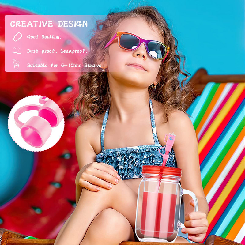 4 vnt. Stanley taurelės šiaudinis dangtelis, 40 uncijų Stenlio taurės silikoninis šiaudinis dangtelis, Stanley taurės šiaudinis dangtelis