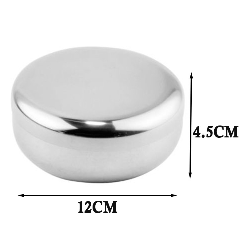 Ryžių dubuo Korėjietiškas nerūdijantis plienas Tradicinis namų lauko stovyklavimas Nedūžtantis sidabras sveikas saugus naujas karštas pardavimas