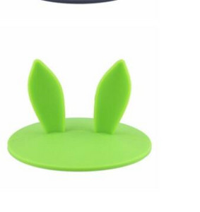 Mielos katės ausies formos silikoninio puodelio dangtelio dangtelis Daugkartinio naudojimo Dulkėms atsparus vandens butelio dangtelis įsiurbimo dangtelis gėrimų priedai