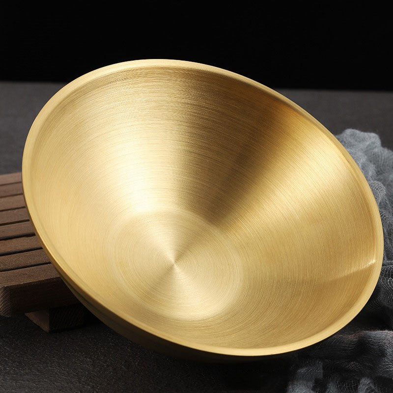 304 Nerūdijančio plieno rameno dubuo ryžių salotos makaronų sriubos dubuo Auksinis namų restoranas Maisto patiekimo patiekalas Marinuotų kopūstų didelis dubuo