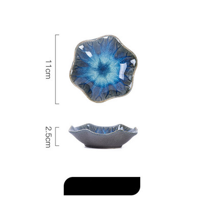 Jaapani keraamiline taldrik Retro ahju glasuur, minikastmisnõu Sashimi sushi sojakastmega nõud Avaleht Lauaarvuti suupistetaldrikud Uus