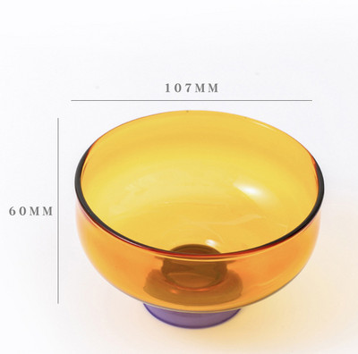 4-tolline jäätisekauss klaaskauss jogurti jaoks jaapani kauss armas kauss värvikas klaasist lauanõud supikauss kuumakindel klaas