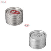 20 konservikaant alumiiniumist tõmbamisrõnga kaaned lekkekindlad sooda-kolapurgid korgid pritsmevastane tihend purgijookide hoiukaas