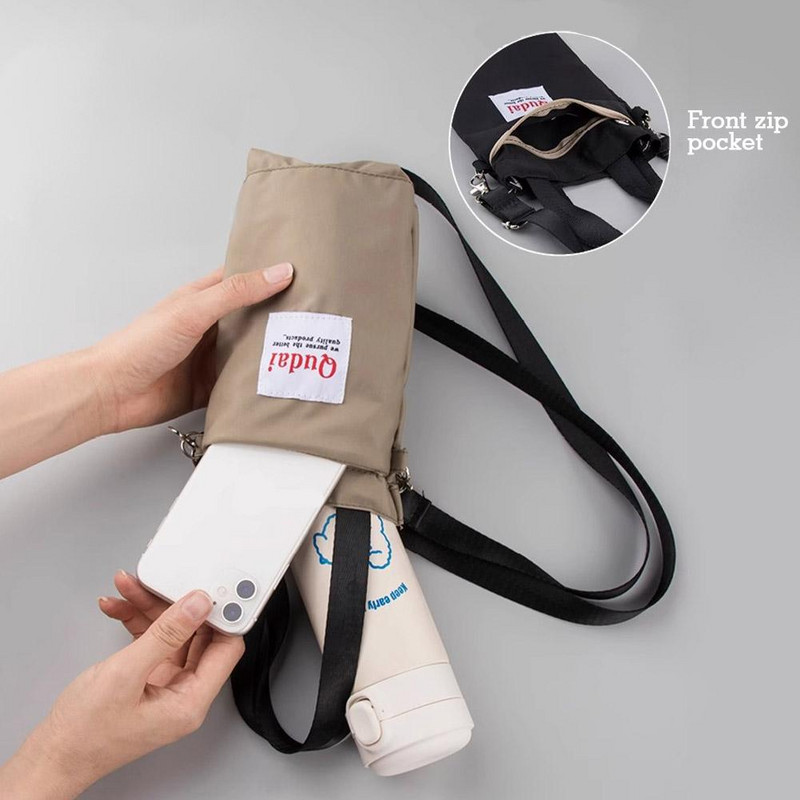 Didelio dydžio „Qudai“ butelių maišeliai lauko sportui, nešiojamasis maišelis, izoliacinis maišelis vandens butelio dangtelio puodelio rankovės vandens butelio dėklas