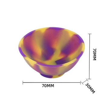 1 бр. Домакинска силиконова контейнерна купа 70 мм Многоцветна тютюнева билка Аксесоари за пушене Кухня Кутия за съхранение на домашен дим