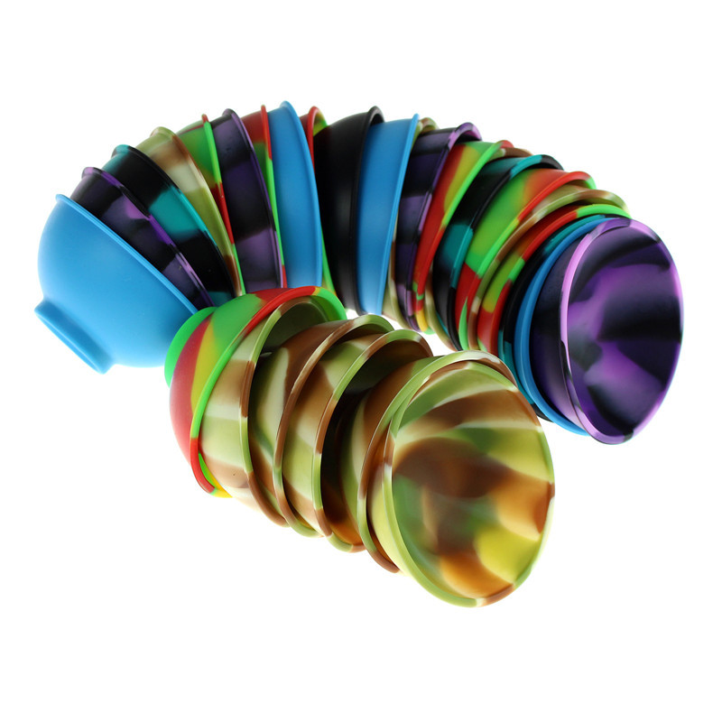 1vnt buitinė silikoninė talpykla 70 mm įvairiaspalvė tabako žolelių rūkymo priedai Virtuvės namų dūmų laikymo dėžutė