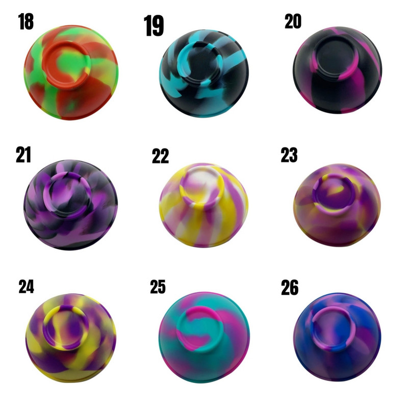 1vnt buitinė silikoninė talpykla 70 mm įvairiaspalvė tabako žolelių rūkymo priedai Virtuvės namų dūmų laikymo dėžutė